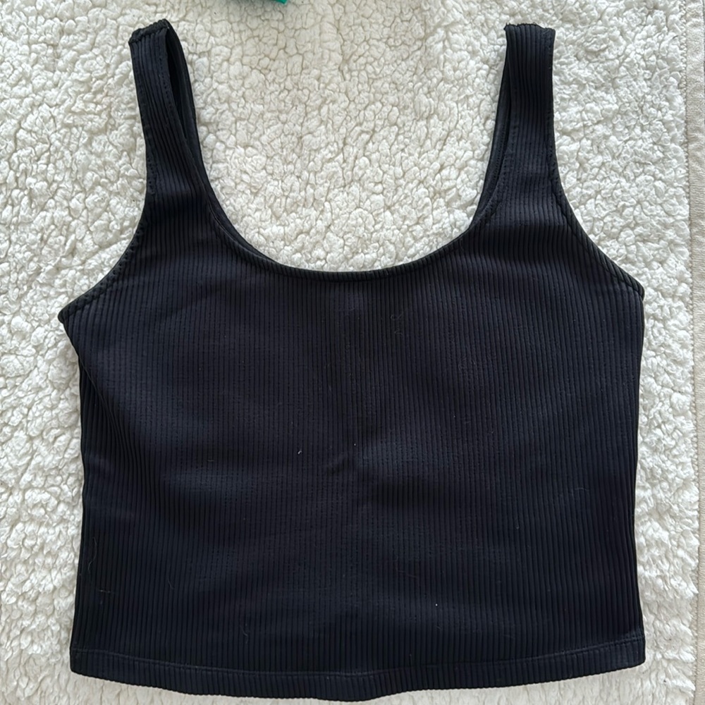 Black tank top